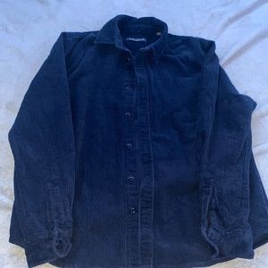 Navy blue corduroy shirt